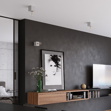 LED-Wandleuchte ARIZ E27 Wandleuchte Beton SOLLUX