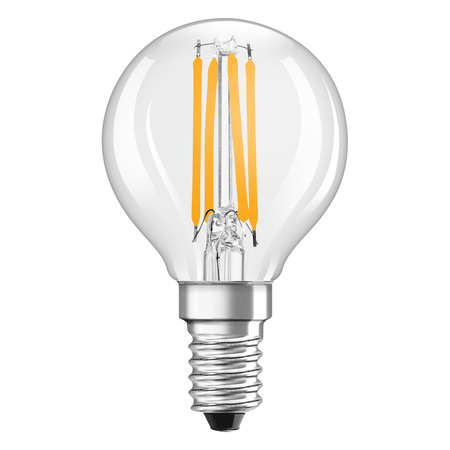 LED Lampen P45 E14 4W = 40W 470lm 2700K Warmweiß FILAMENT LEDVANCE