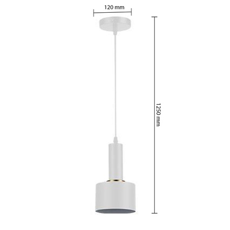 Masterled E27 Weiß Kupfer Tema Hängeleuchte