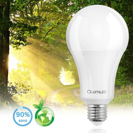 6x LED Lampen E27, Glühbirne A80 18W = 150W 2500lm 260° 3000K warm LUMILED