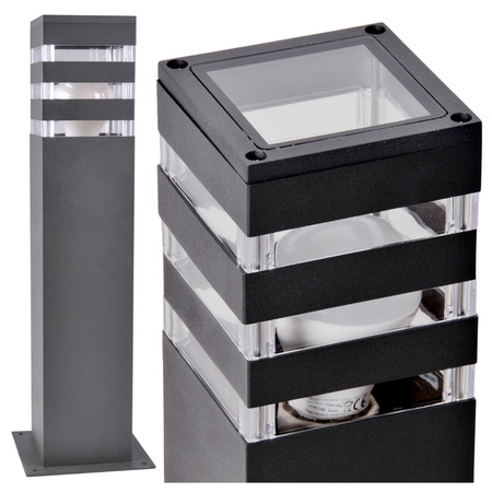 GOLDLUX (Polux) Garten-Pendelleuchte LED E27 TEKSAS graphit 44cm