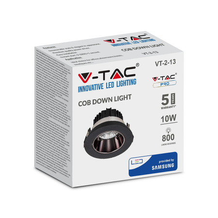 Spot 10W 6400K LED Einbauleuchte mit Kippfunktion COB SAMSUNG CHIP VT-2-13 V-TAC