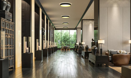 Plafond LED-Deckenleuchte 42W 3500lm 4000K Neutral mit Dämmerung Bewegungssensor Anbau Weiß 50cm Oberfläche Ledvance