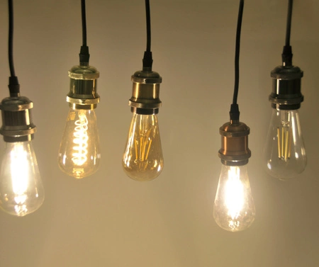 Hängelampe Aufhängung mit Lampenfassung IL MIO NOLA E27 Chrom 100 cm schwarzes Kabel