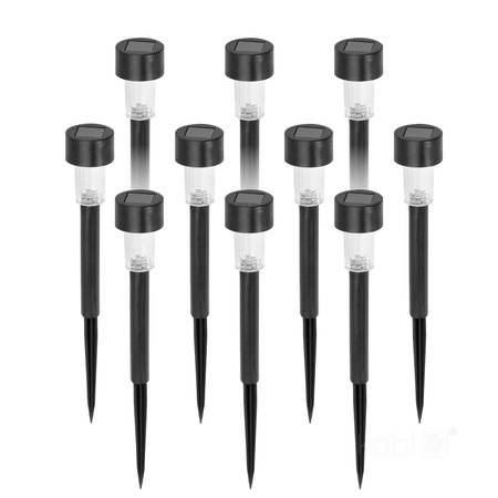 Solar Garten Pole Outdoor Stehend LED 6000K Kalt IP44 Schwarz Zen Kobi