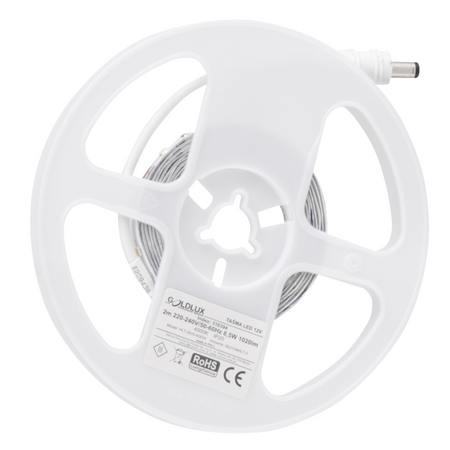 LED-Streifen mit Bewegungs- und Dämmerungssensor 8.5W 1020lm 4000K Neutral 220-240V Weiß 2m Sanico Goldlux