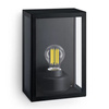 Garten LED Wandleuchte ALZOR E27 IP44 Laterne Schwarz PHILIPS