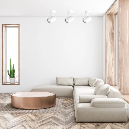 GU10 Weiß LYNX Sanico Goldlux Wand- und Decken-Reflektorstrahler