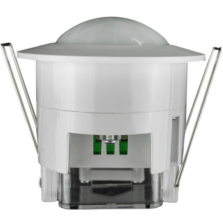 PIR-Bewegungs- und Dämmerungssensor Einbau 360° 6 m Innenweiß