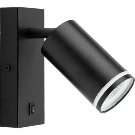 GU10 RING Wandleuchte mit schwarzem Schalter