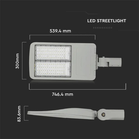 Straßenlaterne LED 150W 5700K SAMSUNG CHIP VT-153ST V-TAC