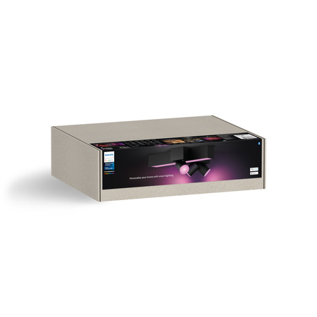 LED-Reflektor-Deckenleuchte 37.6W 2960lm IP20 Weiß und Farbe Ambiance RGB + TW Schwarz Smart SMART Zigbee Bluetooth Centris Philips HUE