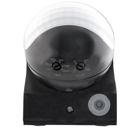 Bewegungsmelder für den Außenbereich Einstellbarer PIR IP44 Schwarz