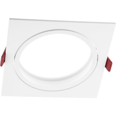 Einbaustrahler GU10, ES111 Einbauspot 14mm Quadrat beweglich Weiß CARPI LUMILED