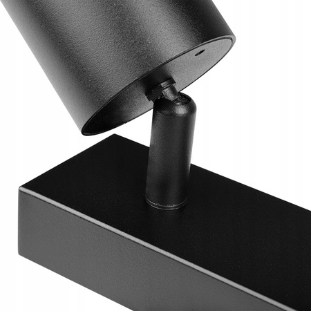 Spot Wandleuchte Spotlight LED Deckenleuchte Aufbau SCHWARZ Schwarz Modern 2xGU10