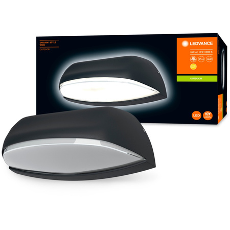 Wandleuchte Fassadenleuchte Außenleuchte 12W 530lm 3000K dunkelgrau Endura Style Wide LEDVANCE