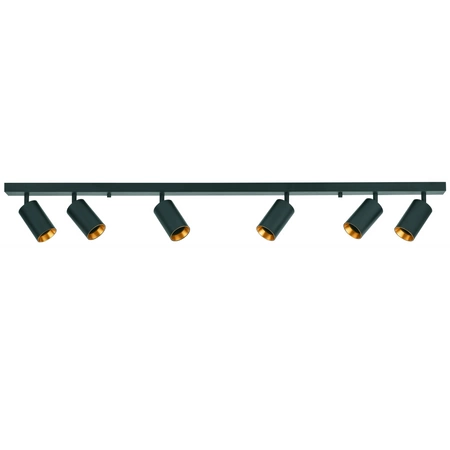 Streifenleuchte Decken- und Wandleuchte LED 6 xGU10 MARIBEL Schwarz GOLDLUX (Polux)