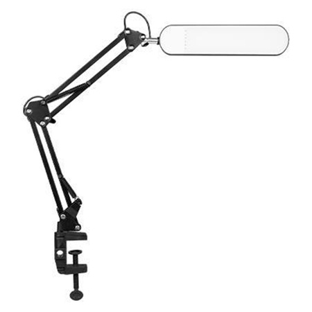 Tisch Verstellbare Schreibtischlampe LED 7W 560lm 3000-4000-6000K CCT Schule Nachtlicht Dimmbar Ein/Aus Schalter Schwarz Aleda Masterled