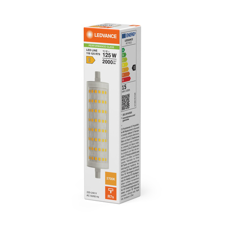 LED-Glühbirne R7s 15W = 125W 2000lm 2700K Warm 300° Ledvance