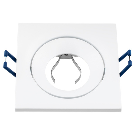 Halogen-Deckeneinbauleuchte quadratisch beweglich weiß GU10