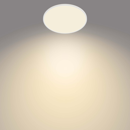 Aufbau LED Deckenleuchten SUPERSLIM 36W 2700K 55cm Dimmbar Weiß PHILIPS