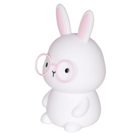 LED Kaninchen Dekorative Lampe 1W 3000K RGBW Weiß Rosa Dimmbar Flora Sanico Goldlux