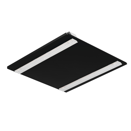 LED-Panel-Deckenleuchte 19W 60x60cm 2750lm 4000K Neutral 60° bündig montiert Schwarz Kanlux