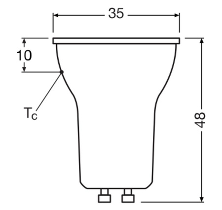 LED PAR11 Reflektor GU10 3W = 35W 230lm 2700K Warm 36° Dimmbar SUPERSTAR Osram