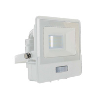 LED Fluter 10W 735lm 4000K IP65 Weiß mit Muffe, Bewegungssensor und CUT-OFF-Funktion Samsung Chip VT-118S-W V-TAC