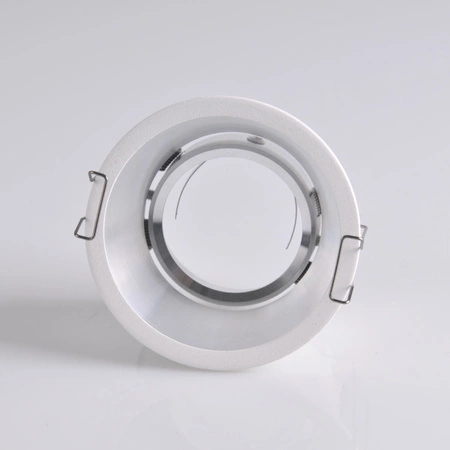 KOLDING Weiße und silberne Einbauleuchte rund MR16 GOLDLUX (Polux)