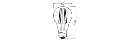 E27 A60 LED Lampen 10 W = 100 W, 1521 lm, 4000 K, neutral, 360°, OSRAM-Filament