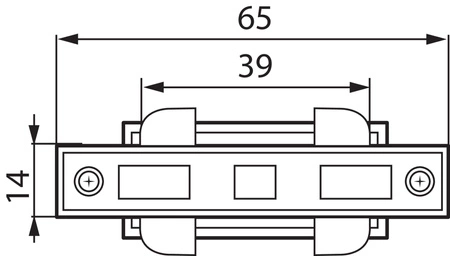Typ I gerader Schalter für Sammelschienen Intern 16A Weiß TEAR Kanlux