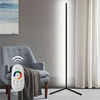 Eck-Stehleuchte Schwarz 20W RGB-Farbwechsel Fernbedienung