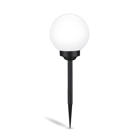 LED ATRIS Solar Gartenlampe angetrieben oberirdisch weiße Kugel 15cm RGB LUMILED