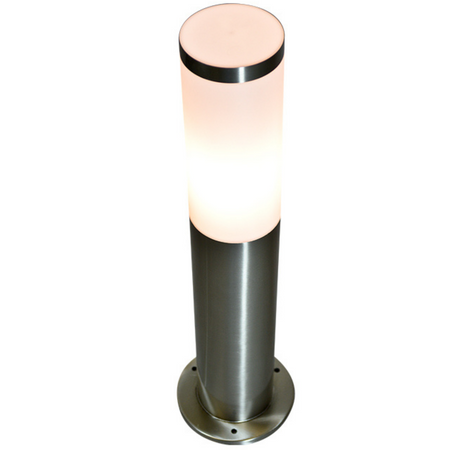Gartenlampe LED-Mast E27 NIEDRIGES SATINROHR 45 cm