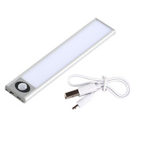 LED-Unterschrankleuchte Möbelleiste 1W 4500K 20cm mit Bewegungsmelder Silber