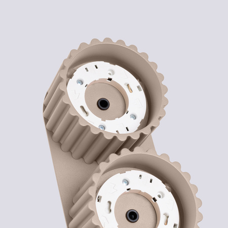 Anbauleuchte 2x GX53 Aluminium Taupe Aura Deep Space SL.1818 Sollux