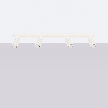 Tuba Spot Reflektor Deckenleuchte 4x GU10 Beige Carbon Deep Space SL.1603 Sollux