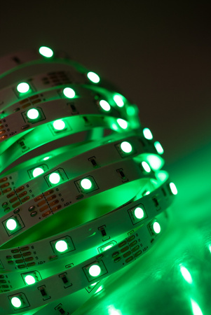 LED-Strip, LED-Streifen 12V 36W 150LED 5050 10mm 5m RGB LUMILED