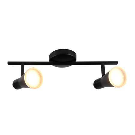 Decken-/Wandleuchte verstellbar 8,4W LED BERG 2 schwarz 3000K GOLDLUX (Polux)