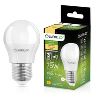 LED-Lampe E27 Ball P45 10W = 75W 1100lm 3000K Warm 180° LUMILED