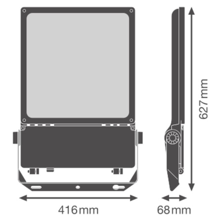 LED-Flutlicht Outdoor-Flutlicht 300W 39500lm 4000K IP66 Weißes Flutlicht Ledvance