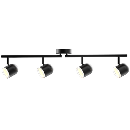 Decken-/Wandleuchte verstellbar 16,8W LED RAWI 4 schwarz 3000K GOLDLUX (Polux)