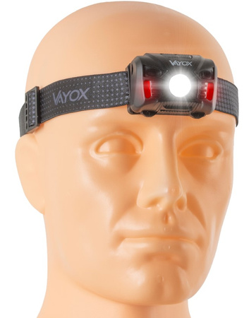 Wiederaufladbare LED-Stirnlampe mit Bewegungssensor XM-L Q5 3W VA0020 VAYOX