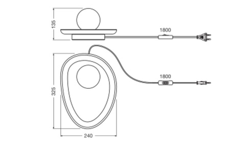 Tischlampe Schreibtisch Leuchte Stehend Dekorativ G9 Grau USB-C Dekor Ledvance