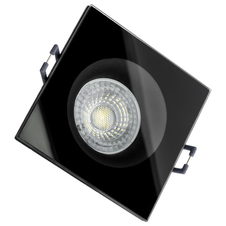 AQUA HALOGEN Leuchte fest quadratisch schwarz GU10 IP44