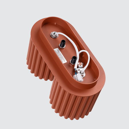 Aufbaustrahler 2x GU10 Aluminium ockerrot Aura Deep Space SL.1800 Sollux