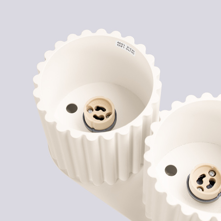 Aufbaustrahler 2x GU10 Aluminium Beige Aura Deep Space SL.1790 Sollux