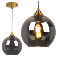 Decke Hängelampe E27 Gold Grau Damar Sanico Goldlux