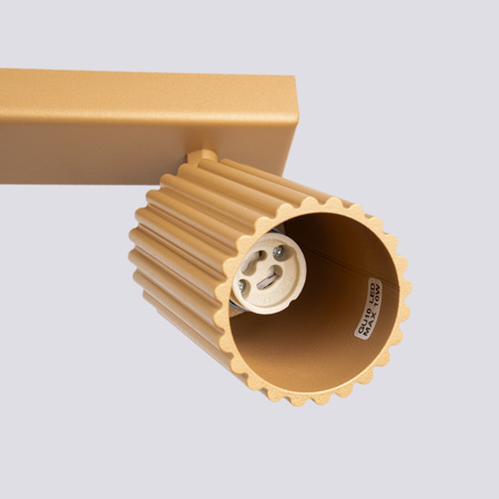 Tuba Spot Reflektor-Deckenleuchte 2x GU10 Gold Carbon Deep Space SL.1561 Sollux